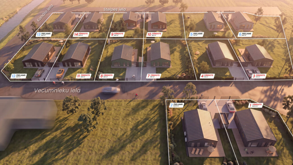 MyCabin homes from above in Alderi